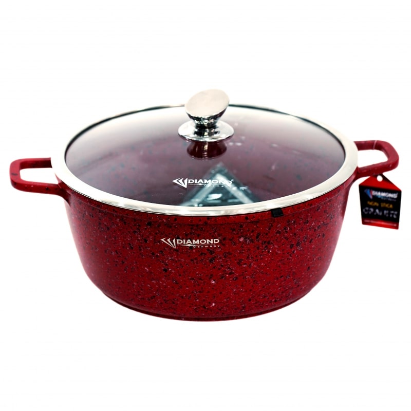 Կաթսա Diamond DMA-1730 Ալյումին / Գրանիտ 30սմ 9.0լ Կարմիր 2